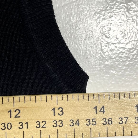 Zara Women's Black Sleeveless Ribbed Knit Crop Top Size Large Casual Minimalist - Picture 5 of 7